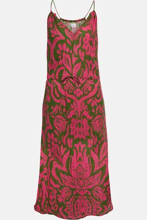 Velvet Sasha printed cotton gauze midi dress