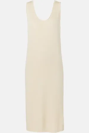 The Row Garfield silk midi dress