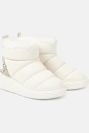 Jimmy Choo Xan shearling-lined leather snow boots