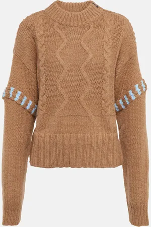 Bogner Cable-knit alpaca wool and wool sweater