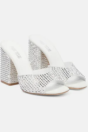 PARIS TEXAS Holly Anja embellished suede mules