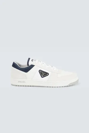 Prada Downtown Re-Nylon leather sneakers