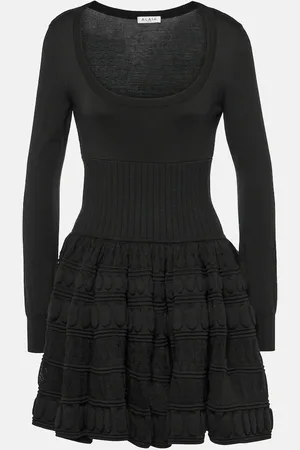 Alaïa Crinoline wool-blend minidress
