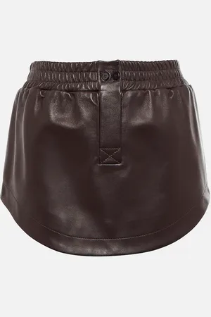 The Attico Leather miniskirt