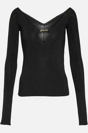 Jacquemus Le Haut Pralu logo ribbed-knit top