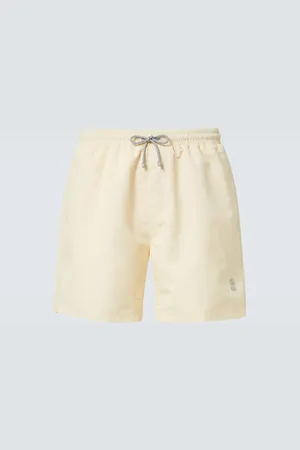 Brunello Cucinelli Logo swim trunks