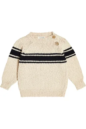 1+ IN THE FAMILY Baby Pau cotton and linen sweater
