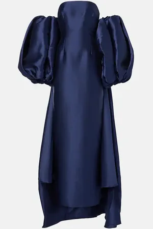 Solace Lea cape twill gown