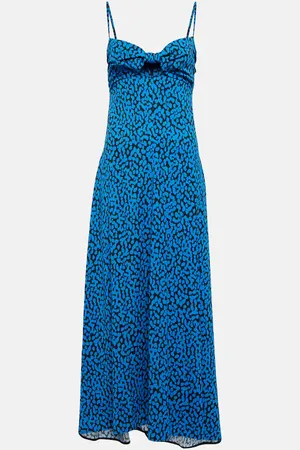 Proenza Schouler Printed cut-out maxi dress