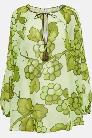 Etro Printed ramie tunic