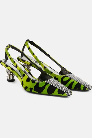 Tom Ford Embellished velvet slingback pumps