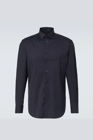 Giorgio Armani Cotton-blend poplin shirt