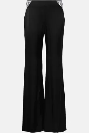 ROTATE Embellished high-rise flared pants