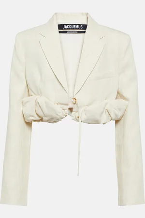 Jacquemus La Croissant linen-blend jacket
