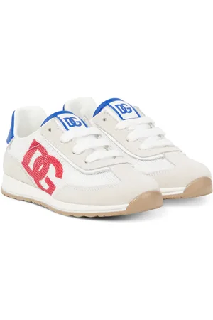 Dolce & Gabbana DG suede-trimmed sneakers