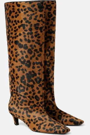 Totême Wide Shaft calf hair knee-high boots
