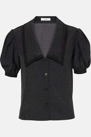 Frame Polka-dot silk blouse