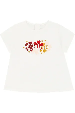 Chloé Baby logo cotton T-shirt