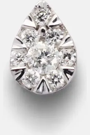PERSÉE Piercing 18kt white gold single earring with diamonds