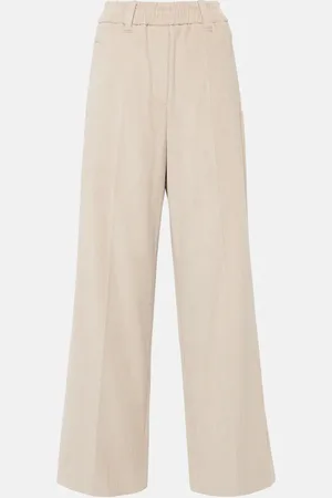 Brunello Cucinelli Cotton corduroy wide-leg pants