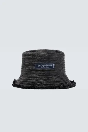 Jacquemus Le Bob Bacino raffia bucket hat