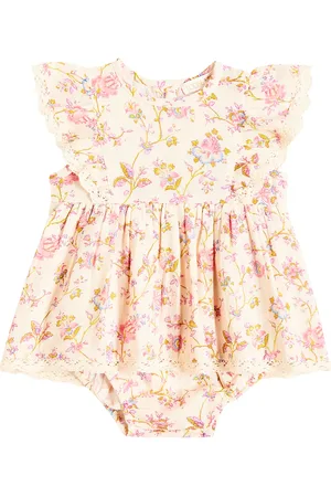 Louise Misha Baby Lena floral cotton playsuit