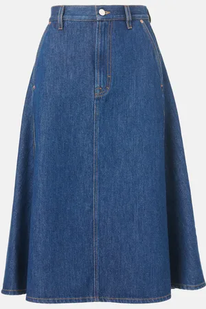 Gucci Denim midi skirt