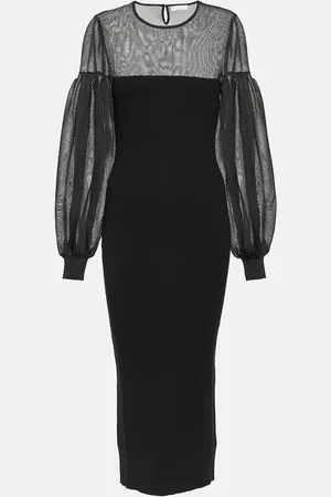 ULLA JOHNSON Milla wool-blend midi dress