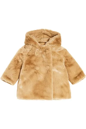 Il gufo Baby faux fur coat
