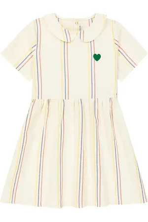 Mini Rodini Striped cotton and linen dress