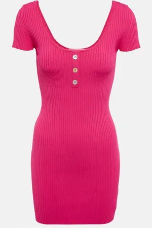 LIVE THE PROCESS Saros ribbed-knit minidress