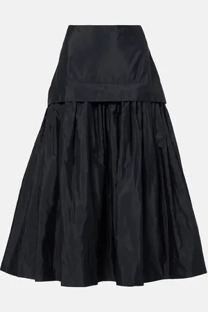 Rohe Gathered taffeta maxi skirt
