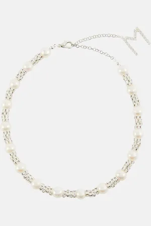 MAGDA BUTRYM Embellished necklace with rose quartz