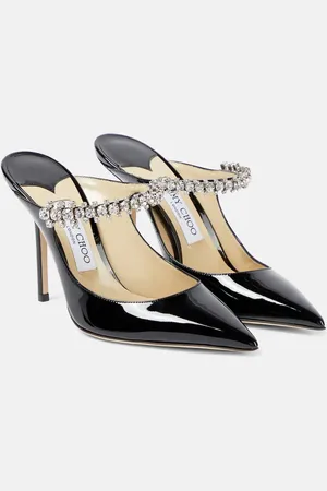 Jimmy Choo Bing 100 patent leather mules