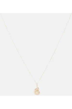 Sydney Evan Nautilus Shell 14kt pendant necklace with diamonds