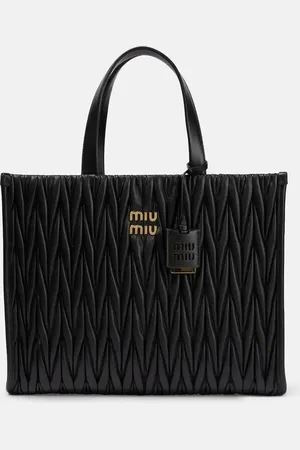 Miu Miu MatelassÃ© leather tote bag
