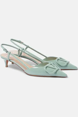 VALENTINO GARAVANI VLogo Signature 40 leather slingback pumps