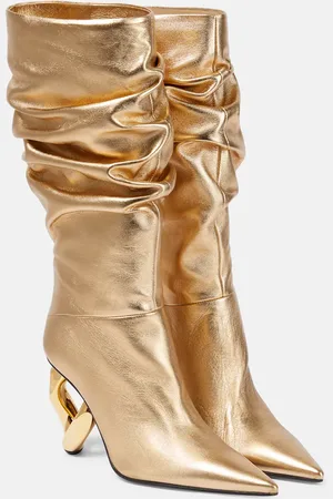 J.W.Anderson Chain leather knee-high boots