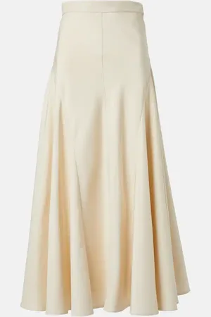 Loro Piana Giustina high-rise silk midi skirt