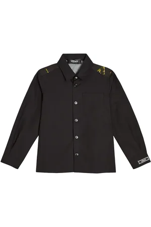 VERSACE Printed cotton shirt
