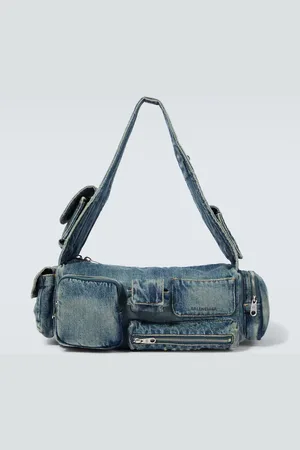 Balenciaga Superbusy Sling Small denim shoulder bag
