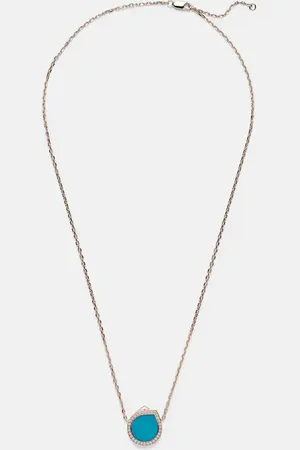 Repossi Antifer 18kt rose pendant necklace with turquoise and diamonds