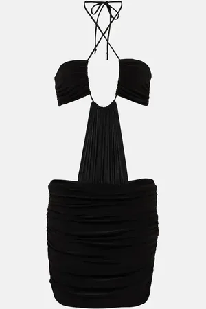 Norma Kamali Jason Bill cutout jersey minidress