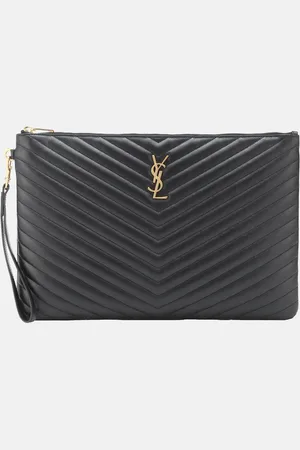 Saint Laurent Cassandre matelassÃ© leather clutch
