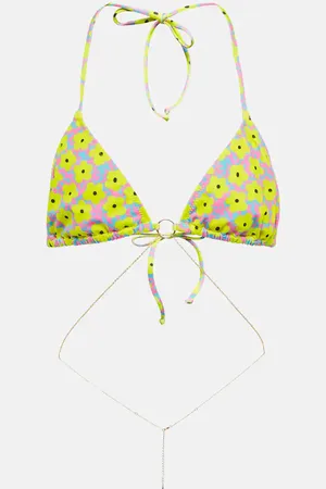 Bananhot Embellished printed bikini top