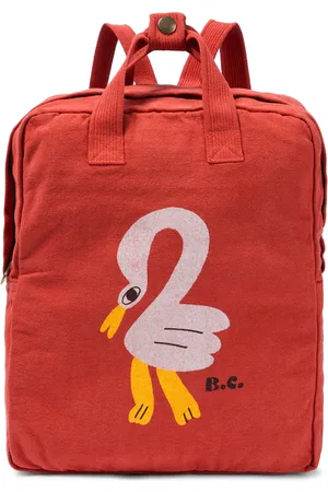 Bobo Choses Flamingo print cotton backpack