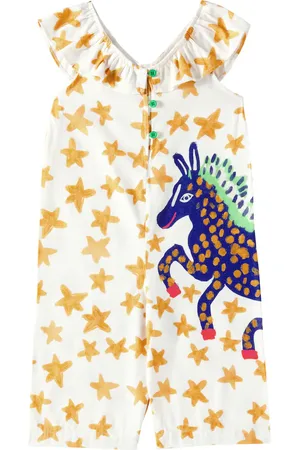 FÁBULA Printed ruffled jumpsuit