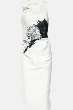 JACQUES WEI Bridal printed midi dress