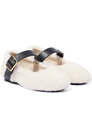 Stella McCartney Faux shearling ballet flats