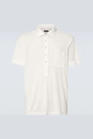 Tom Ford Silk and linen polo shirt